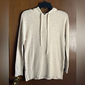 Denver Hayes Off-White Knit Hoodie